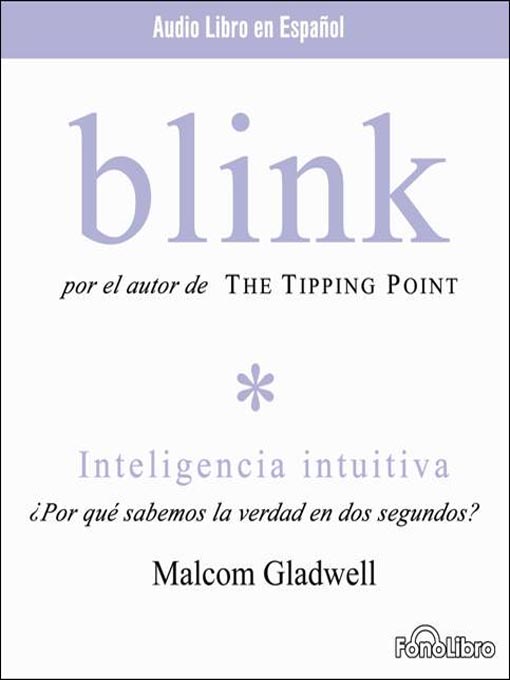 Title details for Blink by Malcolm Gladwell - Available